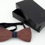 Деревянный мужской галстук бабочка K004