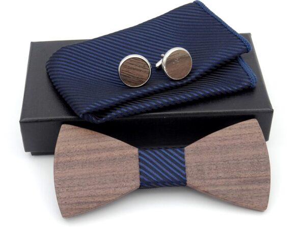wooden bow tie set k005