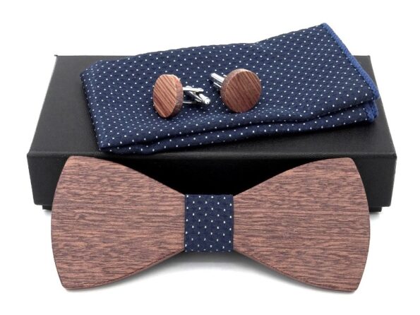 Набор деревянных галстуков-бабочек K008