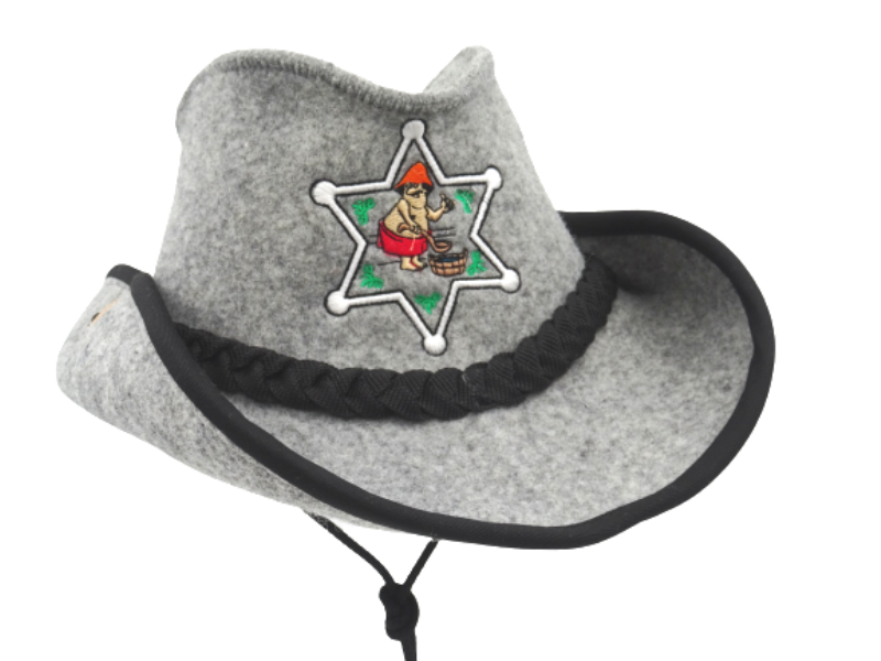 Шляпа для бани Шериф Бани серый 1100