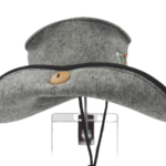 Шляпа для сауны Шериф Бани серый 1104