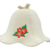 sauna hat for women with flowers