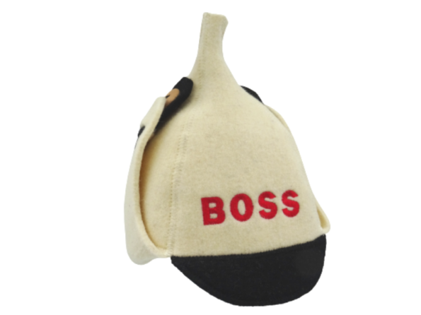 шапка для сауны для мужчин будёновка Boss бежевый 1050