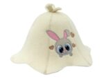 Sauna hat for children Bunny beige L017