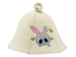 Sauna hat for children Bunny beige L018