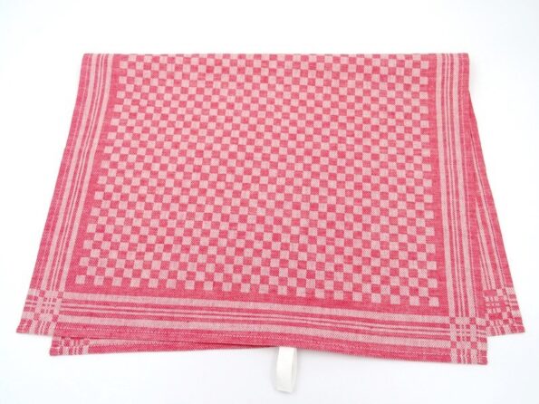cotton kitchen towels checkered red