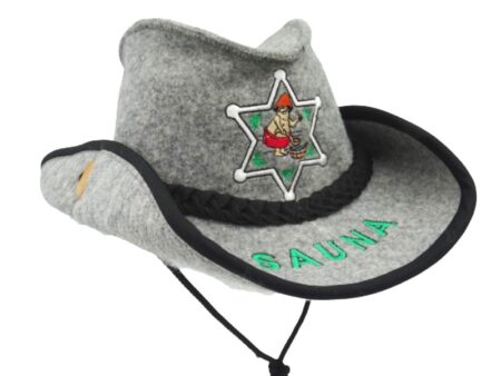 Sauna hat Sauna Sheriff gray