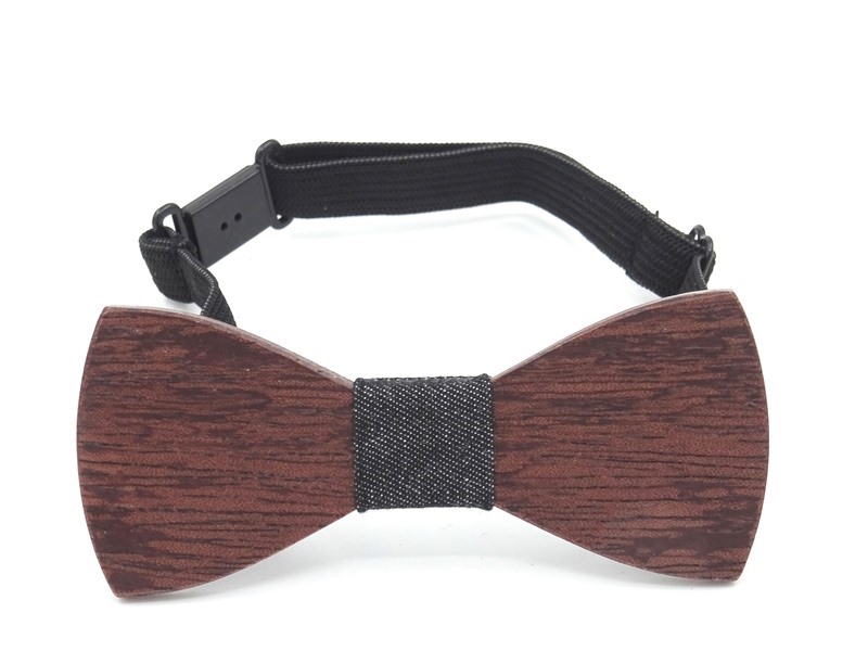 Детская деревянная галстук-бабочка KL05