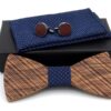 деревянный галстук-бабочка комплект K017