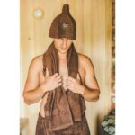 mens terry sauna hat