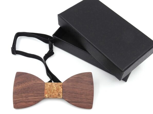 wooden bow tie k019