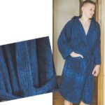 халат для мужчин темно-синий
