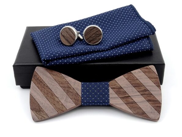 Деревянный галстук-бабочка набор K024