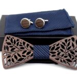Деревянный галстук-бабочка набор K026