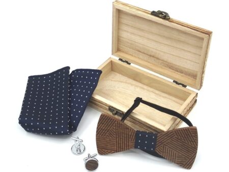 Bow tie wooden set K006