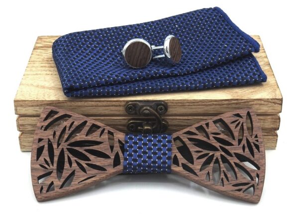 Wooden bow tie