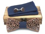 Wooden bow tie set K026