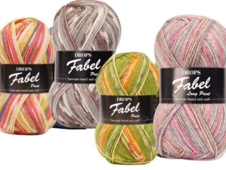 yarn drops fabel print