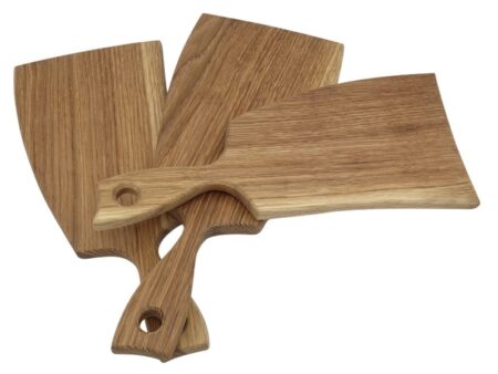 handy cutting board from oak with a handle