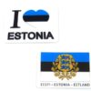 Plastic fridge magnets Estonia 80x55mm