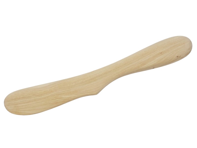 Butter knife from juniper with thickened head 17.5 cm