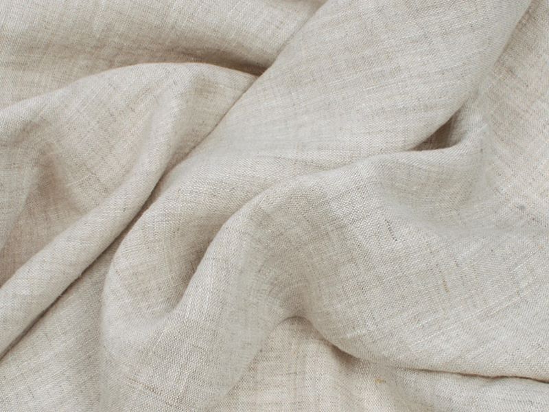 Linen fabric stonewashed natural L1110004