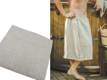 Мужская юбка для сауны 100%лен