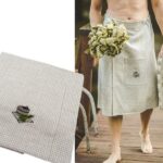 Мужская юбка для сауны из вафельной ткани