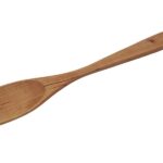 Pan spoon made of alder wood with a corner