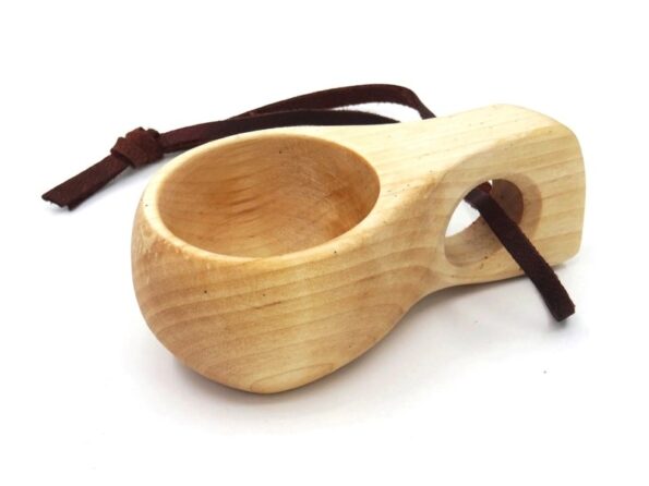 kuksa small made of birch wood