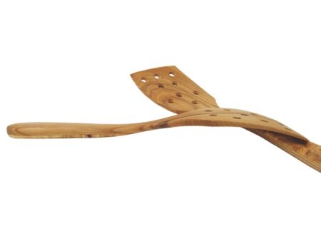 Spatula from ash wood with holes 7,5x28cm