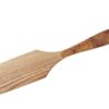Spatula from ash wood with juniper mosaic straight 6x27cm