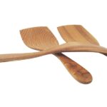Spatula from ash wood with a rounded edge 9x28cm