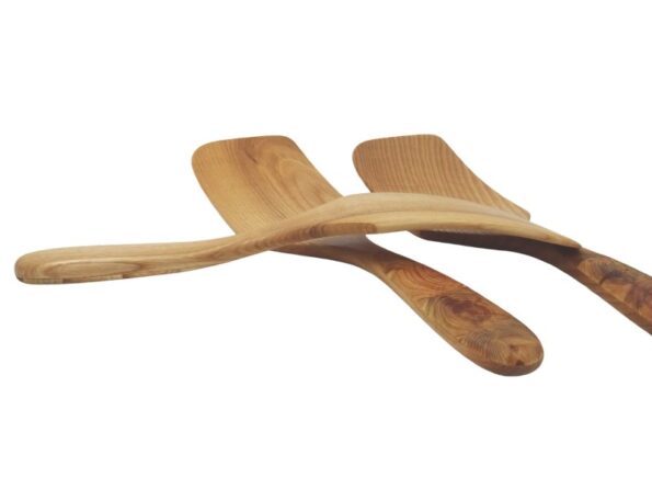 Spatula from ash wood with a rounded corner 7,8x26cm 3