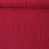 stonewashed linen fabric berry red