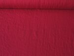 stonewashed linen fabric berry red