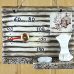 Термометр для бани красотка с подсвечником