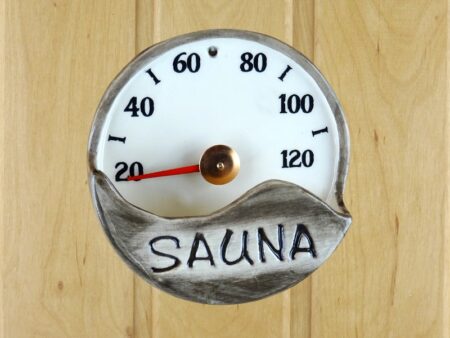 Термометр для сауны с бочкой для аромата 14x14см