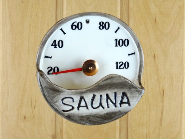 Термометр для сауны с бочкой для аромата 14×14см