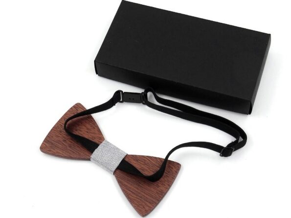 Wooden bow tie