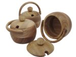 Seasoning container of oak with handle 120×110