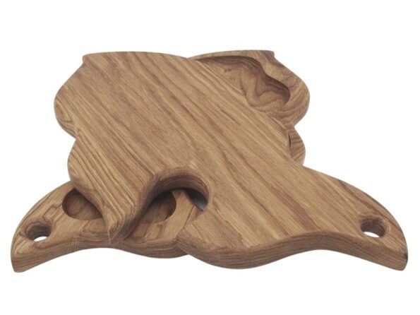 Wooden serving tray and cutting board Fish 470x230x24 2