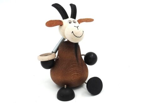 Wooden Goat with a spring