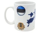 Mug with Estonian map and coat of arms C-31