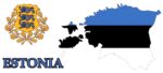 Кружка с картой и гербом Эстонии PC-12