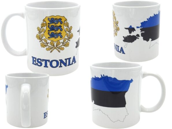 Mug with Estonian map