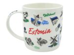 Mug with Estonian symbols KRU-7 350ml