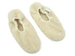 Sheep wool slippers Ballerinas natural color size 37-38
