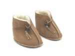 baby slippers with sheep wool brown size S 0-6 months