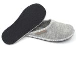 Slippers made of natural felt light gray sizes 35-48